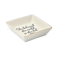 Фарфоровый поднос для украшений&nbsp;AJEW-G032-01E