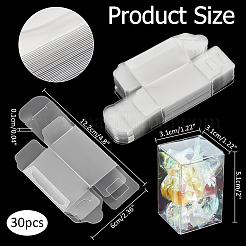 Прозрачная пластиковая ПВХ коробка подарочная упаковка CON-WH0085-85A