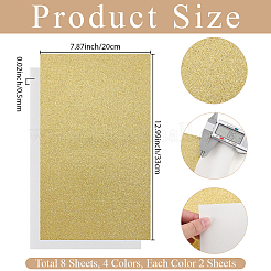 8 Stück 4 Farben Kunstlederstoffe&nbsp;DIY-CL0001-74B