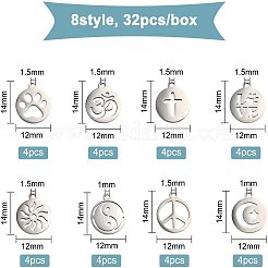 32 шт. 8 подвески из нержавеющей стали 304&nbsp;STAS-BC0002-99