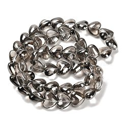 Стеклянные бусины с гальваническим покрытием  EGLA-B008-01A-PL02