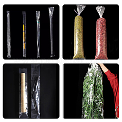 100шт прямоугольные пластиковые упаковочные длинные пакеты PE-PH0001-07