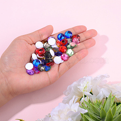240 Stück 8 Farben Acryl-Strass-Cabochons&nbsp;GACR-CY0001-01