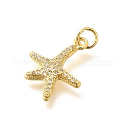 Латунные микропаве прозрачные подвески с фианитом&nbsp;KK-Q040-01E-G