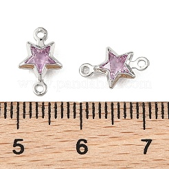 Sternverbinder-Anhänger aus Messing mit Zirkonia-Pavé&nbsp;XGRQ2O212-441B-P