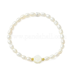 Stretch-Armbänder aus natürlichen Süßwasserzuchtperlen für Damen&nbsp;BJEW-JB14125