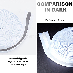 25 ярд светоотражающей полиэстеровой полосатой ленты&nbsp;DIY-WR0003-74B