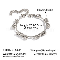 Браслеты-цепочки из нержавеющей стали 304 для женщин&nbsp;LK0475-2