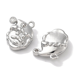 Латунные микро проложить кубического циркония подвески&nbsp;KK-M102-11P