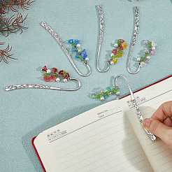 5 шт. 5-цветная закладка-подвеска из акрила AJEW-HS00007