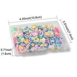 60шт 15 цвета бусины ручной работы из полимерной глины 3d цветок плюмерия CLAY-FS0001-39