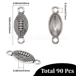 90 ciondolo con connettore a forma di palla sportiva in lega in stile tibetano&nbsp;FIND-SC0023-16