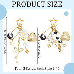 [10] pièces de décorations pendentifs en acier inoxydable 304&nbsp;HJEW-GA00093