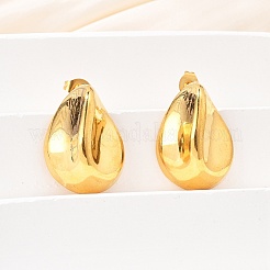 Boucles d'oreilles à tige en acier inoxydable 304&nbsp;EJEW-D319-09A-G