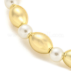 Латунь бисера ожерелья NJEW-P307-03G