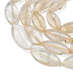 Нити из нагретых натуральных цитриновых бусин&nbsp;G-L650-F01-01