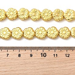 Стеклянные бусины с гальваническим покрытием &nbsp;EGLA-F166-10