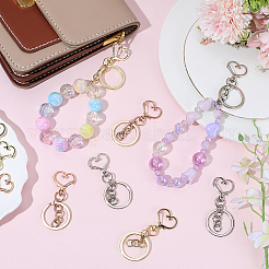 18 шт. 3-х стильные застежки из сплава для брелка&nbsp;KEYC-SP0001-49A