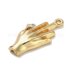 Сплав с подвесками из горного хрусталя&nbsp;PALLOY-K021-02B-G