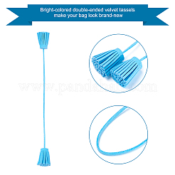 12шт. 12-цветная двухконечная бархатная подвеска-кисточка&nbsp;DIY-GN0001-10