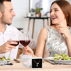 12 шт. квадратная картонная коробка для набора ювелирных изделий CBOX-NB0001-29A