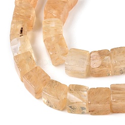 Арбуз камень стеклянные бусы пряди G-T139-6x6-06A