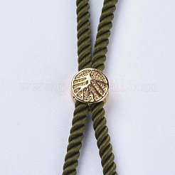 Nylon Twisted Cord Armband machen&nbsp;X-MAK-F018-15G-RS