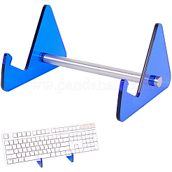 1-stufiger Acryl-Tastaturständer mit platinbeschichteten Eisenstützen&nbsp;ODIS-WH20015-06D-03