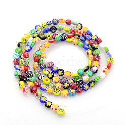 Ручной работы стеклянная бусина тысячецветник нитей&nbsp;LAMP-J034-6mm-M