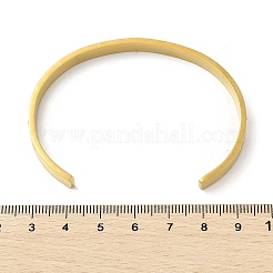 304ステンレススチール製カフバングル  キュービックジルコニア付き  18KGP本金メッキ  ムーン  内径：2x2-3/8インチ（5x6cm）&nbsp;BJEW-P348-02D-G