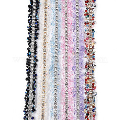 Отделка стразами из смолы и бисером&nbsp;DIY-N008-05