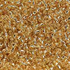 Blasse Goldrute 11/0 Klasse a runde transparente Glasperlen&nbsp;X-SEED-Q007-F33