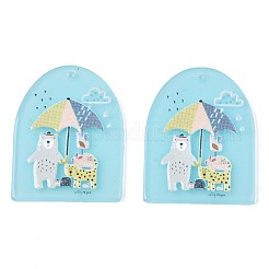 Полупрозрачные подвески из ацетата целлюлозы (смолы) KY-T040-38