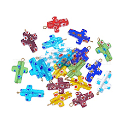 21 шт. подвески из стекла миллефиори PALLOY-PH01828