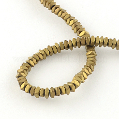 Квадрат гальваническим немагнитных синтетический шарик гематита проставки&nbsp;G-R259-76D