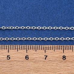 Латунь кабель цепи материалы для ожерлеья&nbsp;NJEW-D302-80S