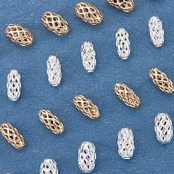 80 шт. латунные бусины 2 цветов 2 размеров&nbsp;KK-AR0002-09