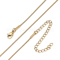 10 Stück 1 mm 304 Edelstahl-Boxkette&nbsp;NJEW-G203-07G