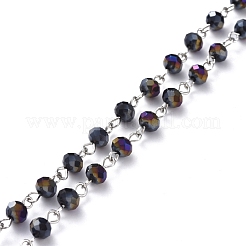 Catene rilievo di vetro Placchi a mano&nbsp;AJEW-JB00528