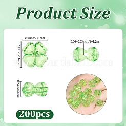 200 Stück transparente Acrylperlen&nbsp;OACR-SP0002-40B