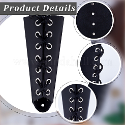 Регулируемый браслет из кожаного шнура AJEW-WH0342-93