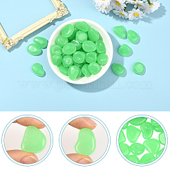 100 шт. светящиеся смоляные бусины для украшения витрины RESI-SP0001-47B