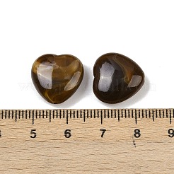 不透明なアクリルビーズ  天然石風  ハート  ツートン  ココナッツブラウン  15x15.5x6.5mm  穴：1.4mm  約390~500個/500g&nbsp;MACR-C037-05F