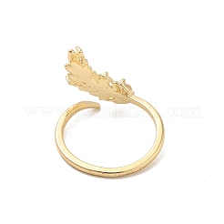 Anneaux de manchette ouverts en laiton micro pavé de zircone cubique&nbsp;RJEW-R146-07A-G
