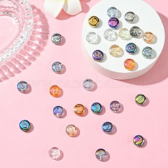 Гальванические стеклянные бусины&nbsp;EGLA-YW0005-02