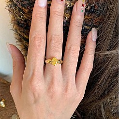 Женские перстни из латуни с фианитами&nbsp;FS-WG7ACD5-01