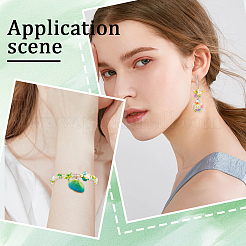 120 шт. 6 вида синтетических бирюзовых бусин&nbsp;G-SC0003-25