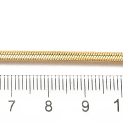 3 мм плоские цепочки-змейки из нержавеющей стали для мужчин и женщин NJEW-G160-03LG