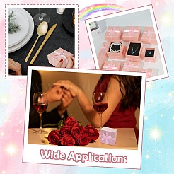 12 шт. 6 стиля прямоугольные квадратные бумажные коробки для хранения комплектов ювелирных изделий с бантом&nbsp;CON-CJ0001-27