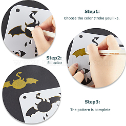 24 pz 24 stili di plastica per animali domestici scava fuori modelli di stencil per pittura&nbsp;DIY-WH0409-25